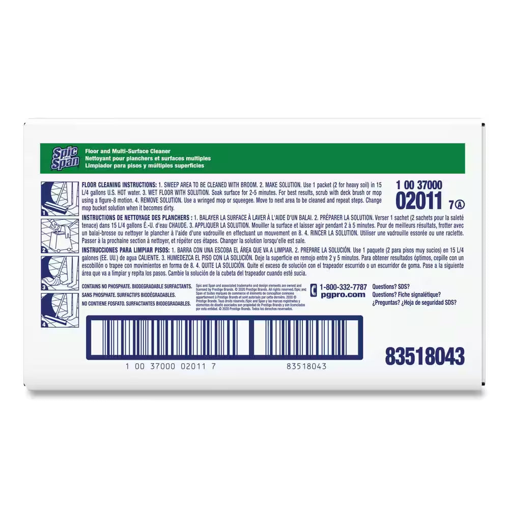 3 Oz. Liquid Floor Cleaner Packet (Case of 45)