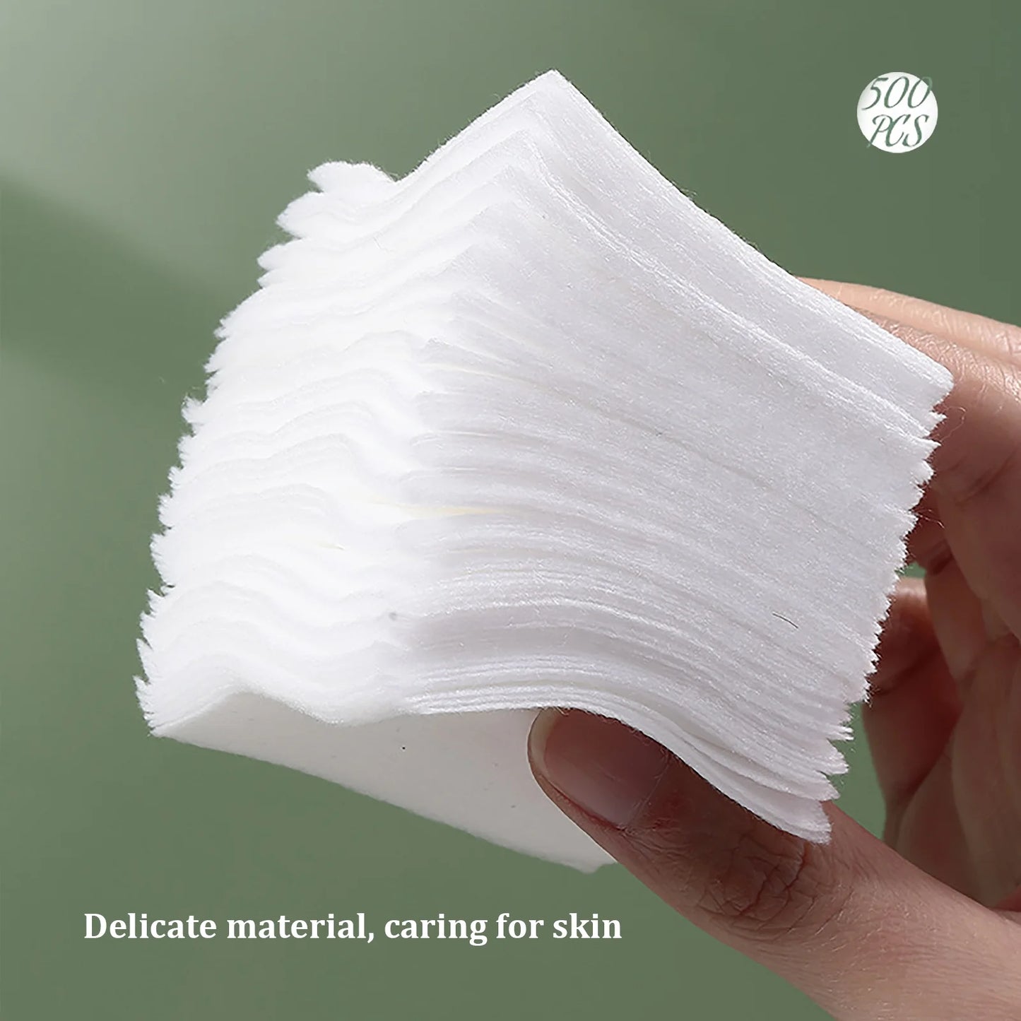 500Pcs Premium Cotton Rounds Disposable Cosmetic Pads Thick Makeup Remover Pads
