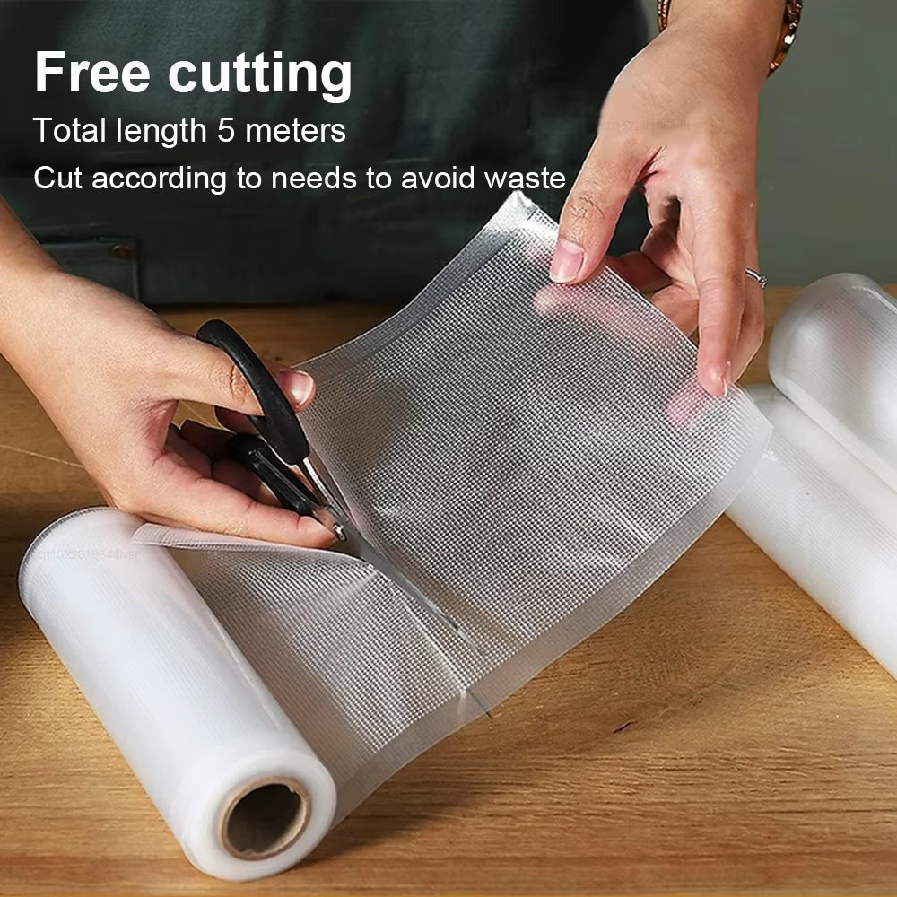 Vacuum Packaging Bags Roll Food Vacuum Bags Vacuum Sealer Bags for Food Vacuum Storage Bags 500Cm/Rolls Vacuum Packed Bags Rolls