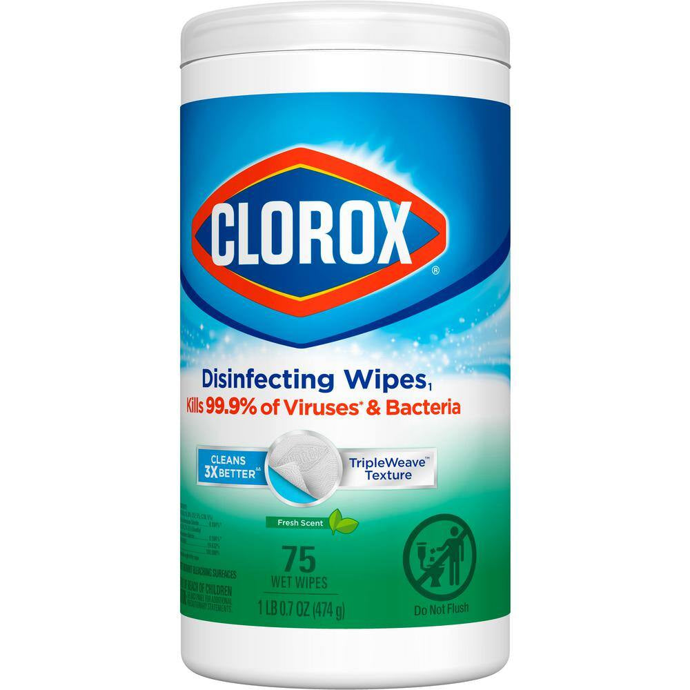75-Count Fresh Scent Bleach Free Disinfecting Wipes (6-Pack)