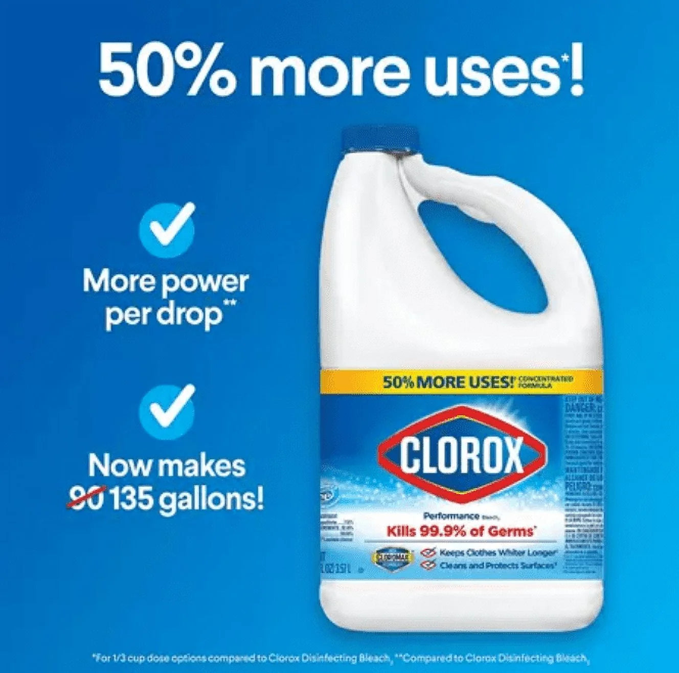 Performance Bleach, 121 Oz, Pack of 3