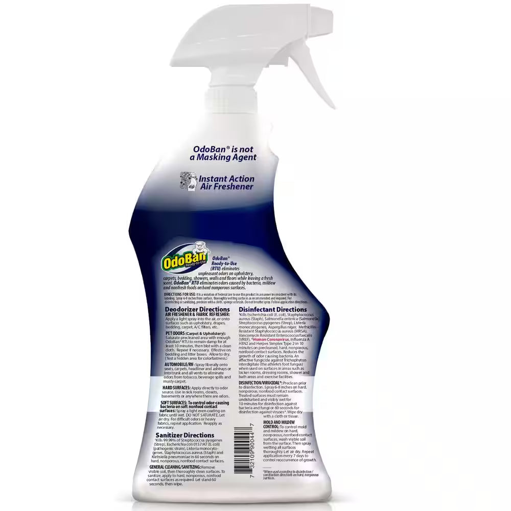 32 Oz. Night Ice Multi-Purpose Disinfectant Spray Odor Eliminator Sanitizer Fabric Freshener Mold Control Spray (6-Pack)