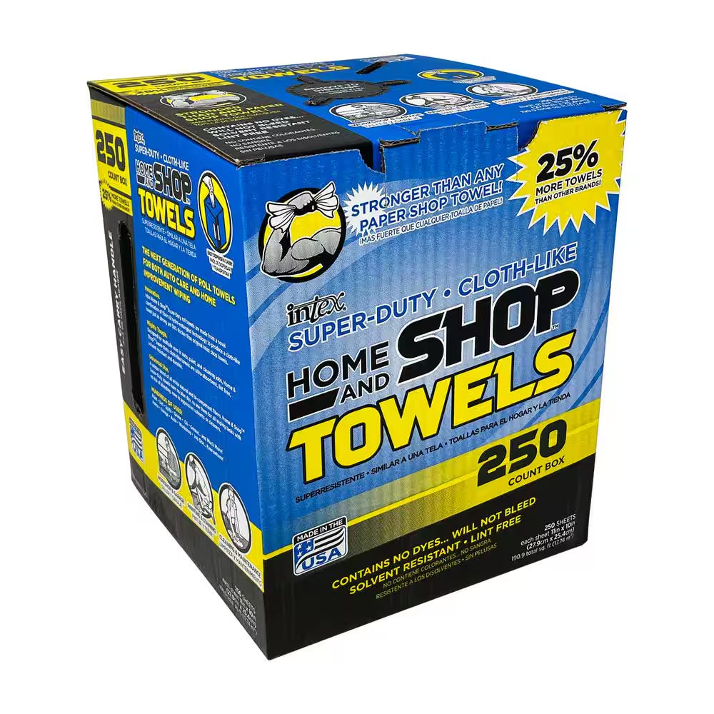 10 In. W X 11 In. L White 250-Count Box Paint and Staining Cloth