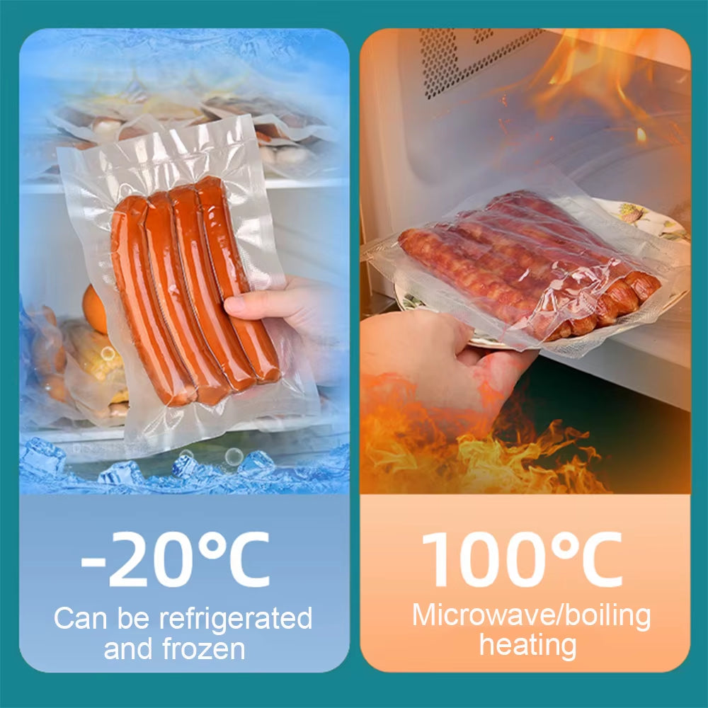 Vacuum Packaging Bags Roll Food Vacuum Bags Vacuum Sealer Bags for Food Vacuum Storage Bags 500Cm/Rolls Vacuum Packed Bags Rolls