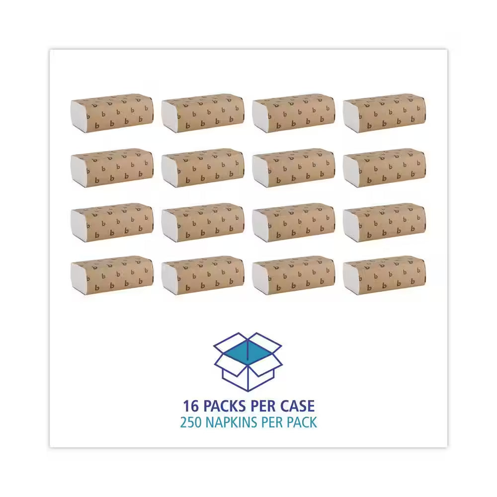9 In. X 9-9/20 In. White Multi-Fold Paper Towel Cleaning Wipes (250 Towels/Pack, 16-Packs/Carton)