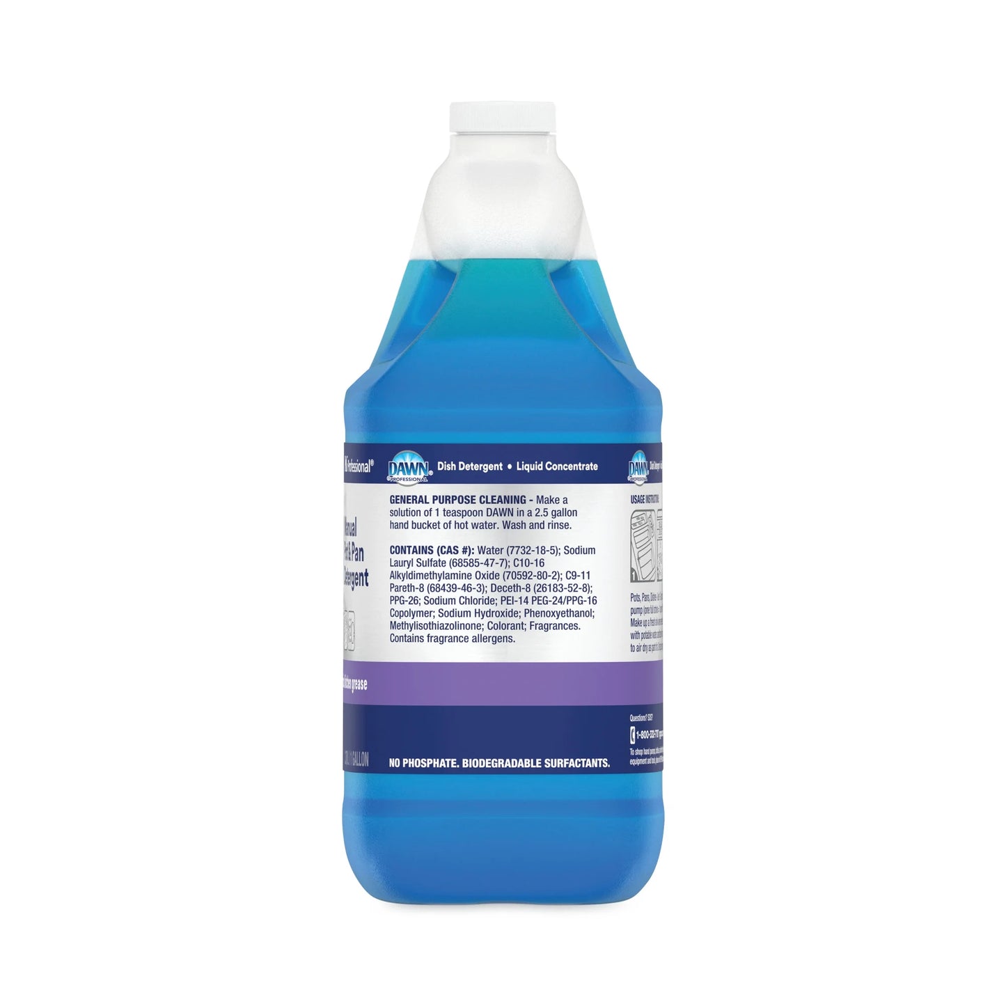 Professional Manual Pot/Pan Dish Detergent, Original, 4/Carton