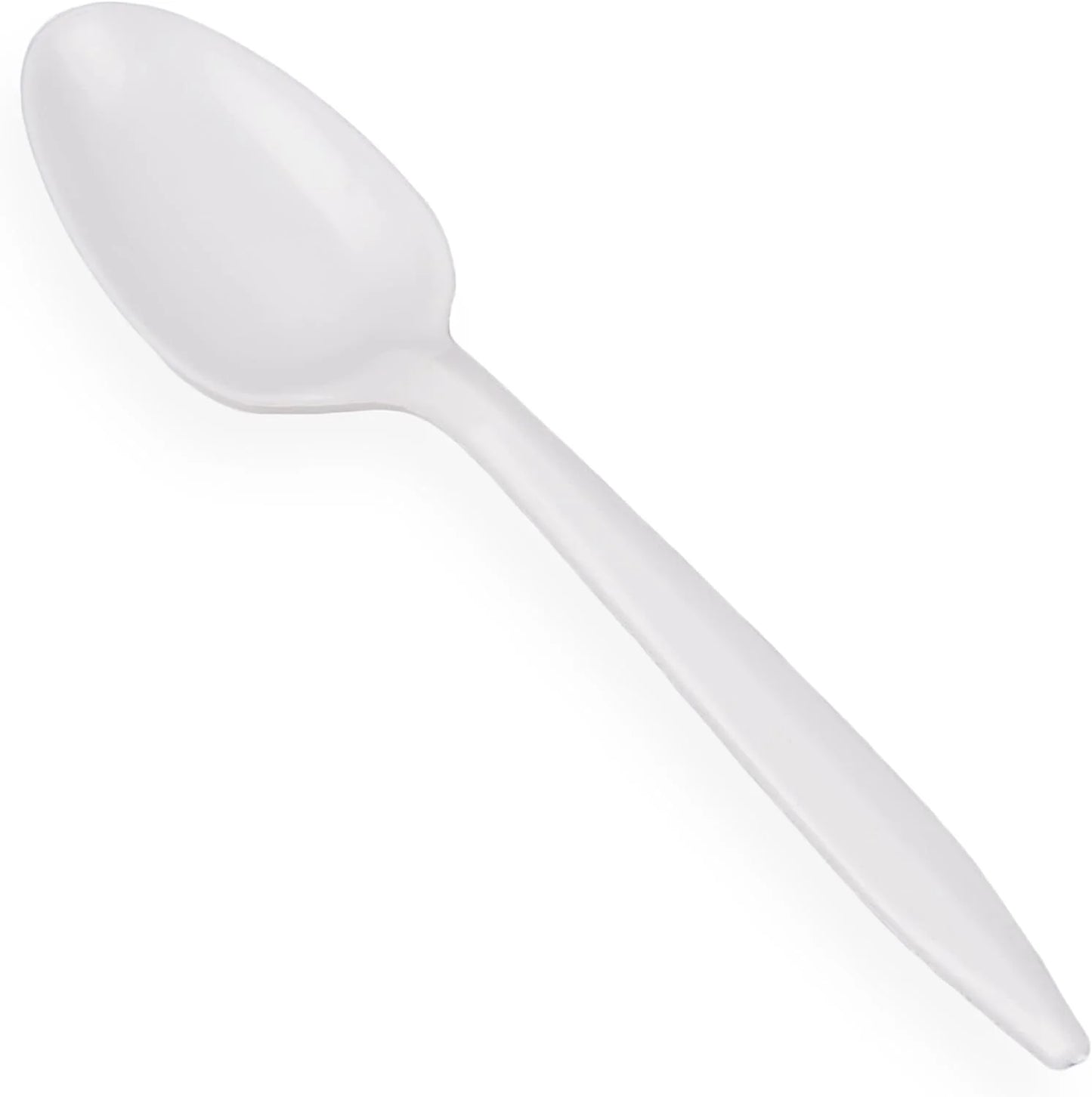 Plastic Teaspoons Lightweight Disposable Spoons, 1000-Pack