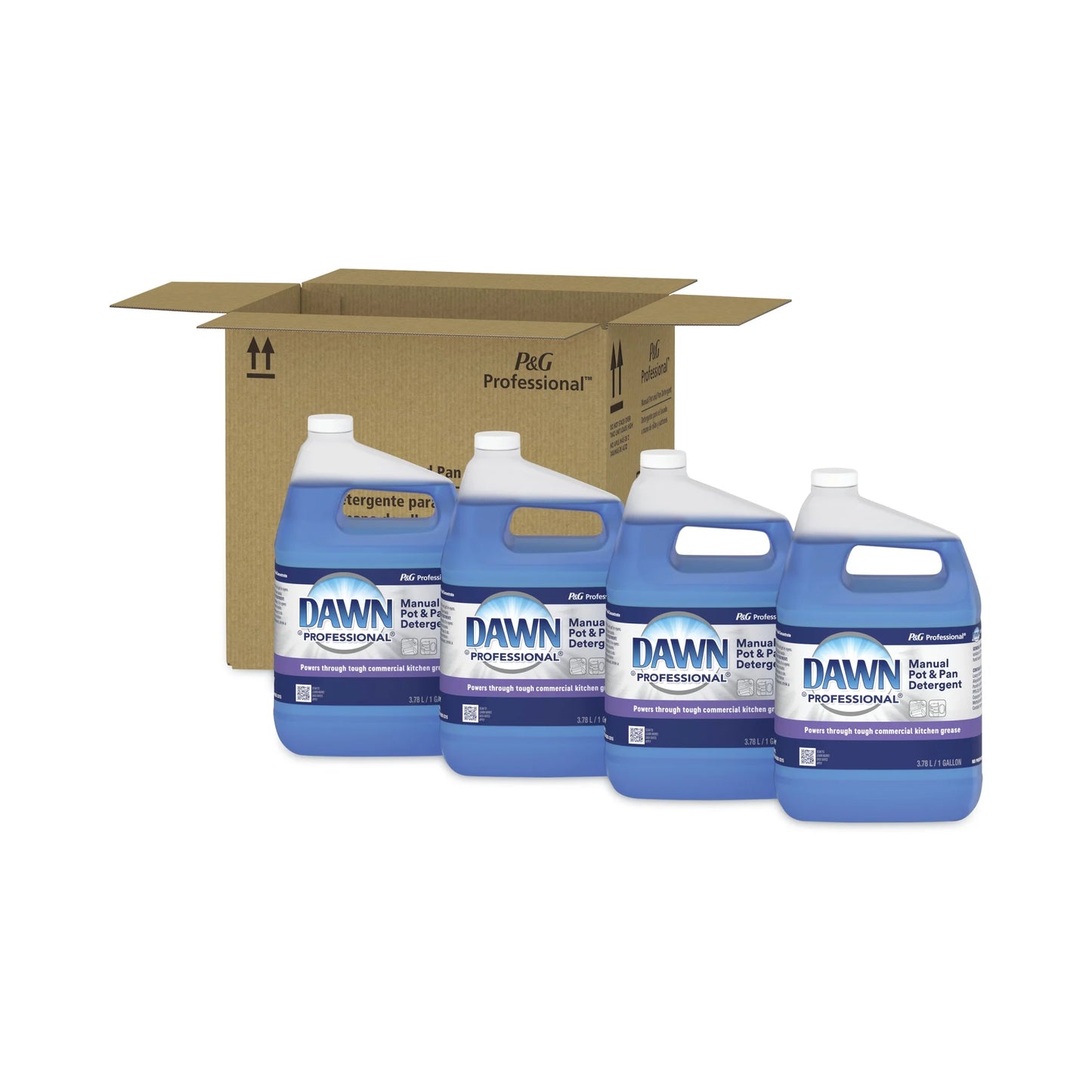 Professional Manual Pot/Pan Dish Detergent, Original, 4/Carton