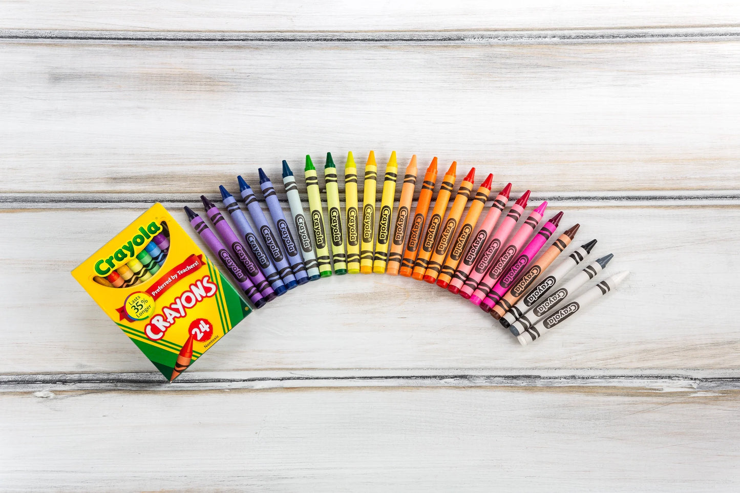 Crayons 24 Count, 6 Pack Bundle, Teacher Supplies, 144 Crayons