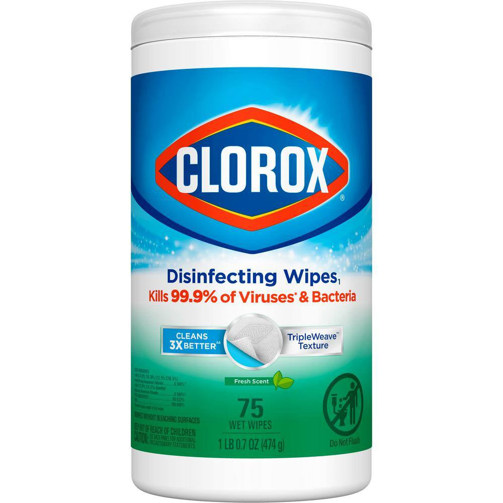 75-Count Fresh Scent Bleach Free Disinfecting Wipes (6-Pack)