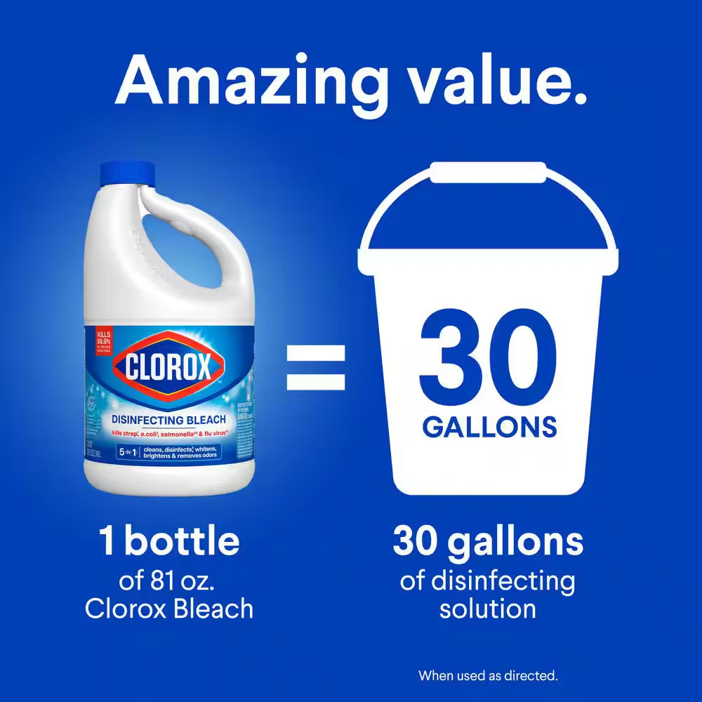 81 Oz. Regular Concentrated Liquid Disinfecting Bleach Cleaner (3-Pack)