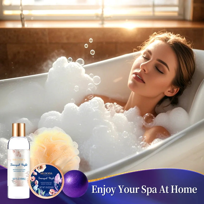 Spa Gift Set for Women, Mother'S Day Gift, Lavender & Chamomile Scent, 8 Pcs