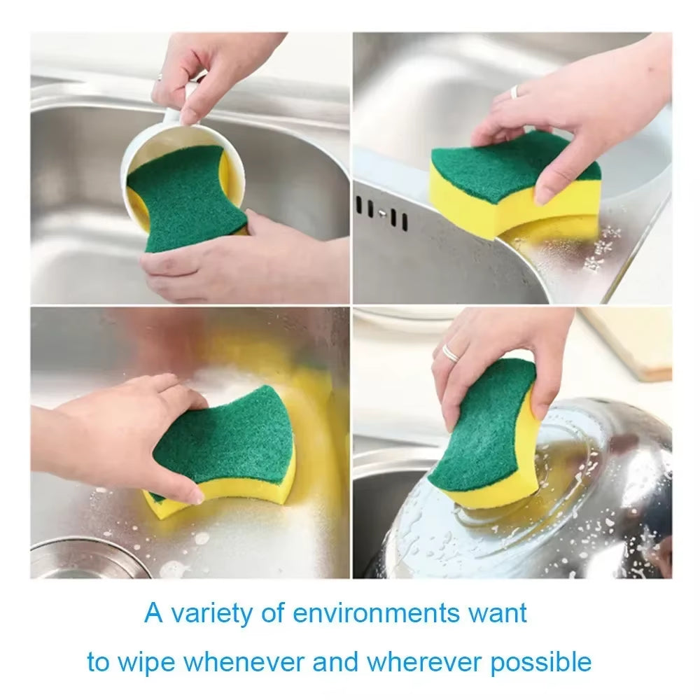 Highly Absorbent Cleaning Sponges Dish Washing Magic Clean Pot Rust Stain Sponge Brush Kitchen Grease Cleaner Household Tools