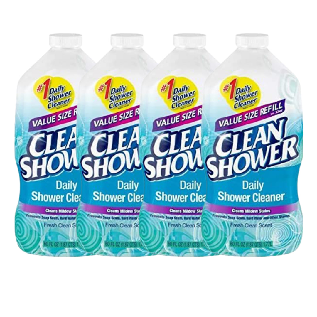 Fresh Clean Scent Daily Shower Cleaner Refill, 60Oz - 4 Pack