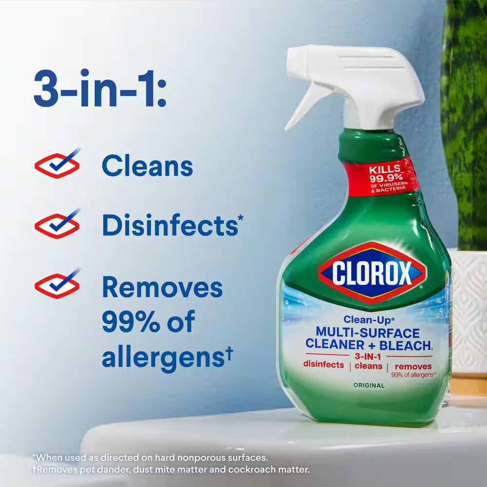 Clean-Up 32 Oz. Original Scent All-Purpose Cleaner with Bleach Spray (9-Pack)