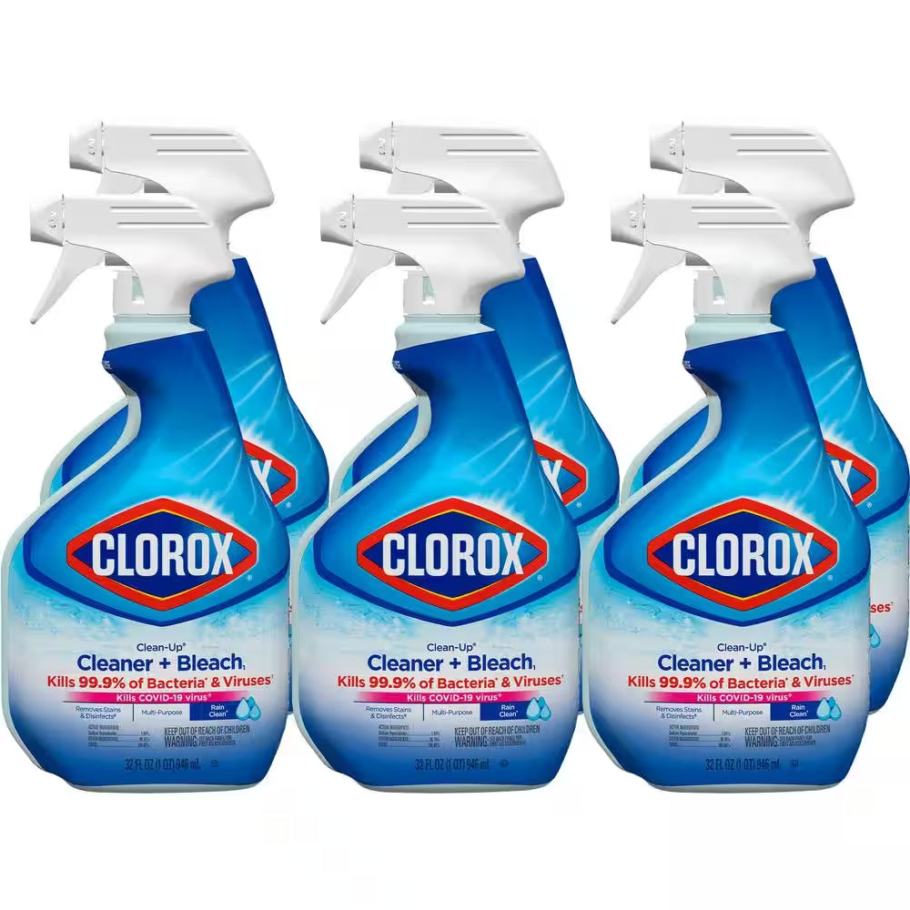 32 Oz. Clean-Up Rain Clean Scent All-Purpose Cleaner with Bleach Spray (6-Pack)