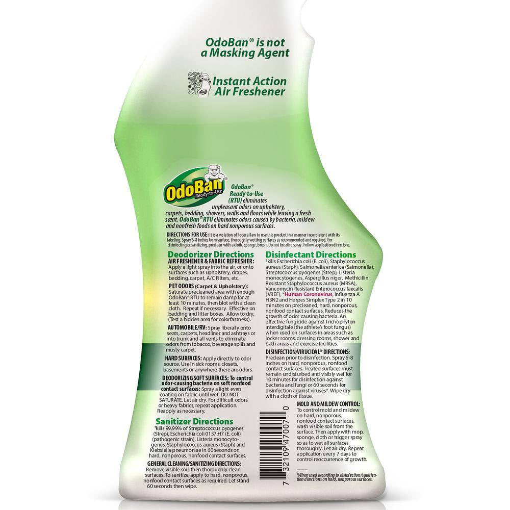 32 Oz. Eucalyptus Multi-Purpose Disinfectant Spray, Odor Eliminator, Sanitizer, Fabric Freshener, Mold Control (6-Pack)