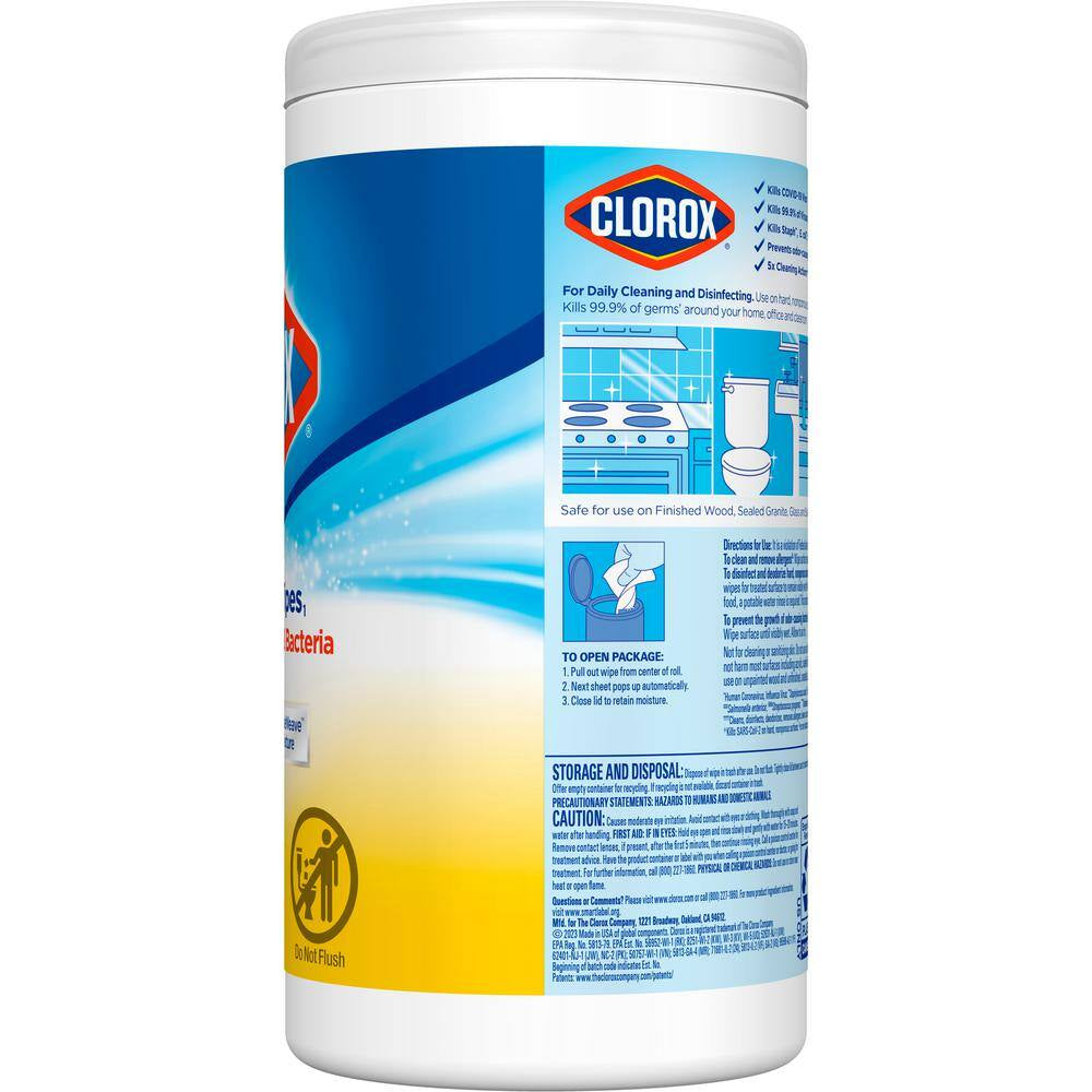 75-Count Crisp Lemon Scent Bleach Free Disinfecting Wipes (6-Pack)