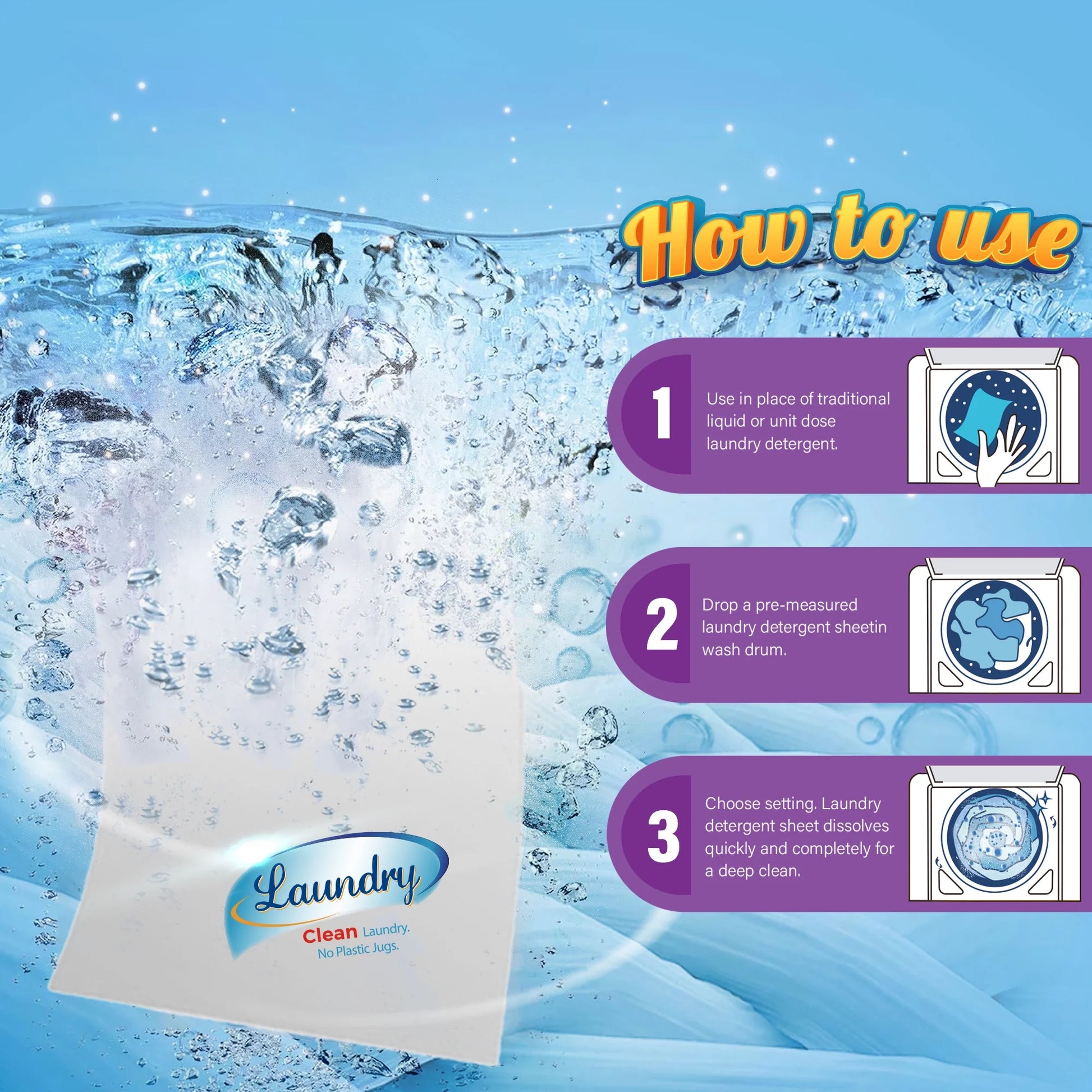 200 Count Laundry Detergent Sheets up to 400 Loads, Fresh Linen Scent, Great for Travel