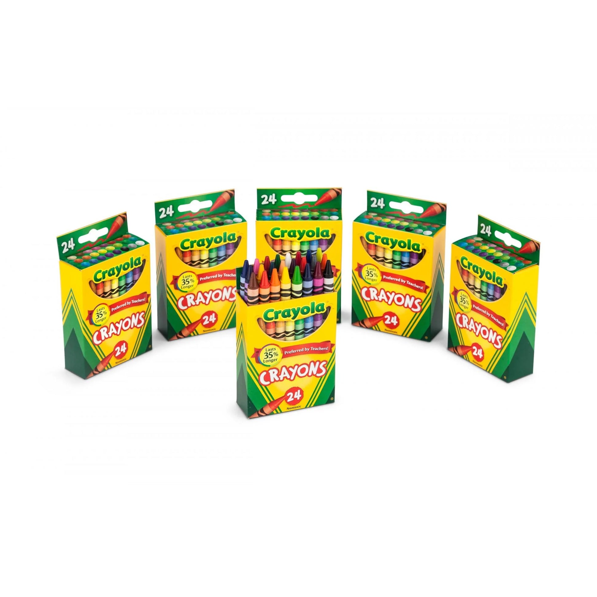 Crayons 24 Count, 6 Pack Bundle, Teacher Supplies, 144 Crayons