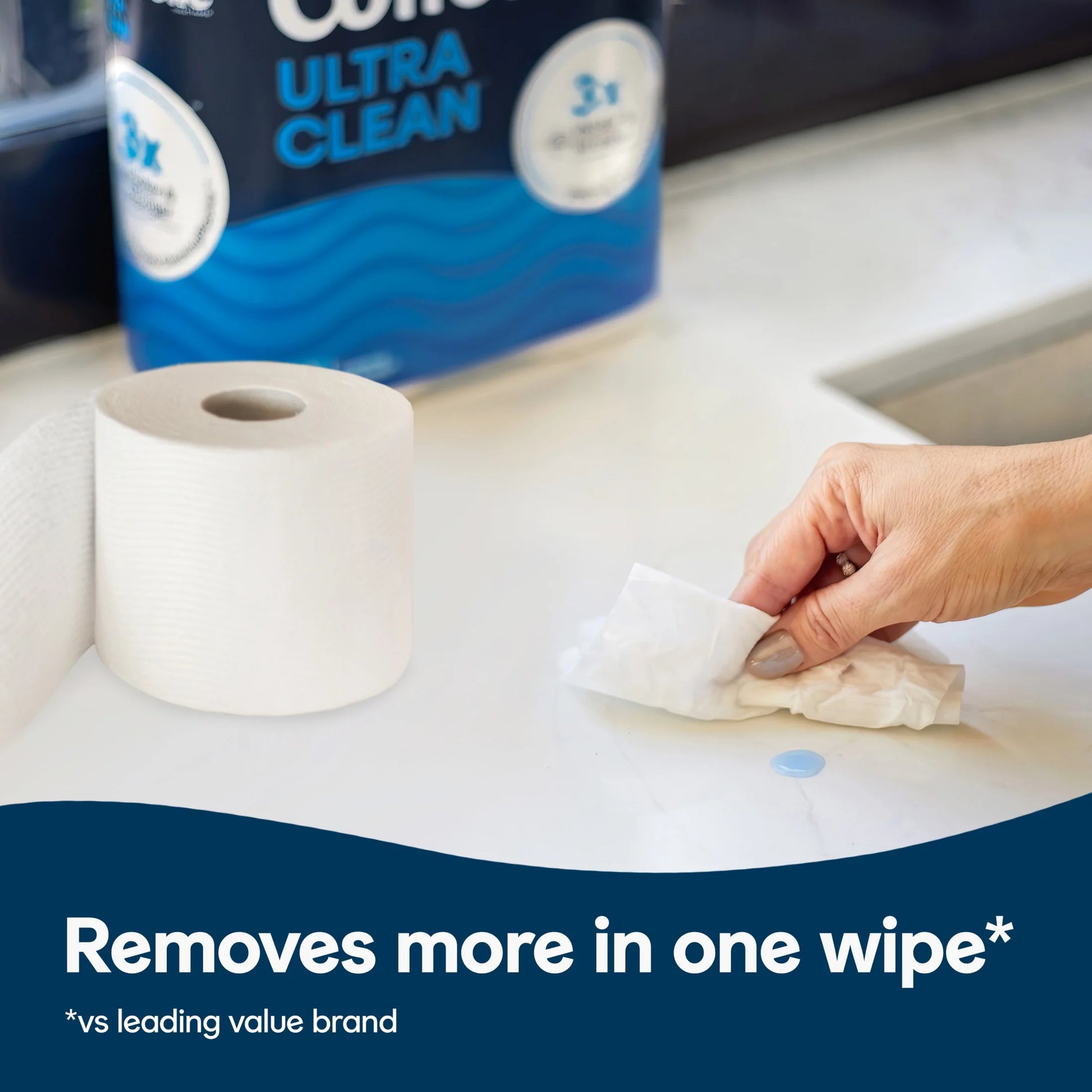 (3 Pack)  Ultra Clean Toilet Paper, Strong Toilet Tissue, 36 Mega Rolls
