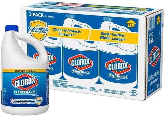 Performance Bleach, 121 Oz, Pack of 3