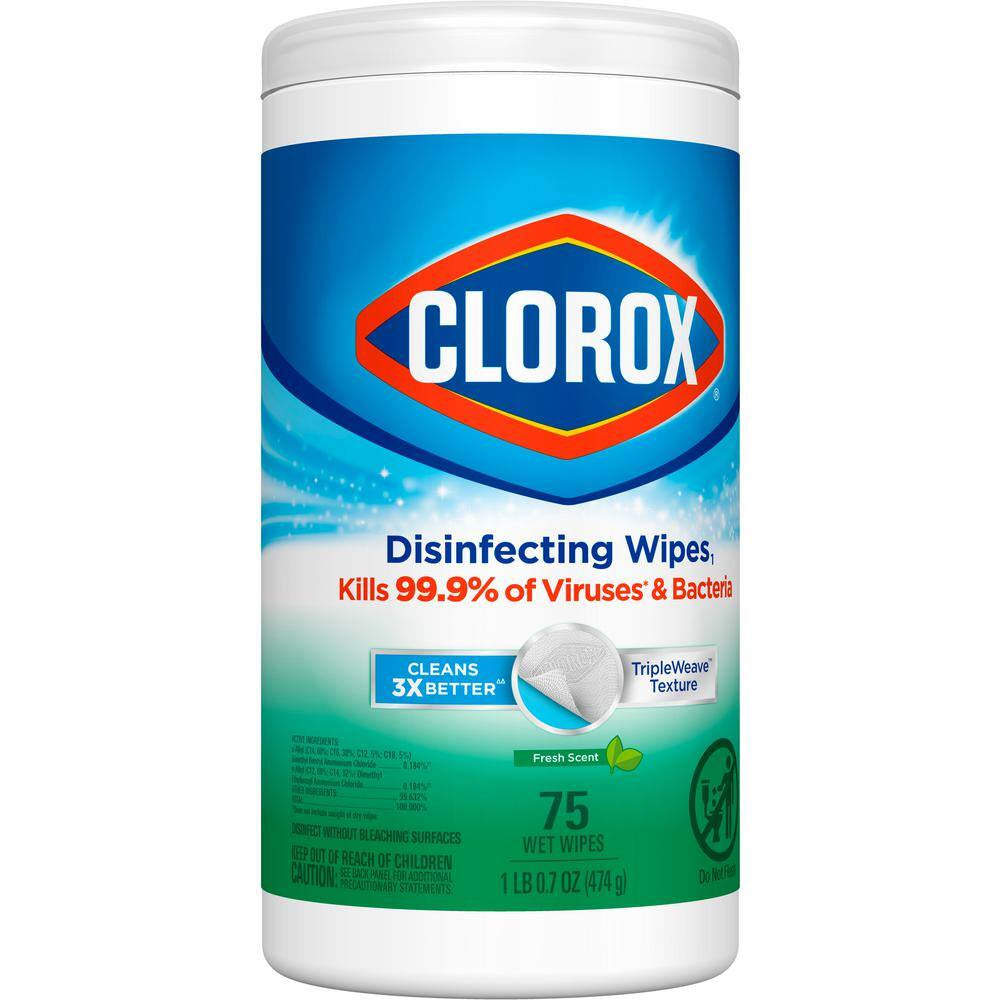 75-Count Fresh Scent Bleach Free Disinfecting Wipes (6-Pack)