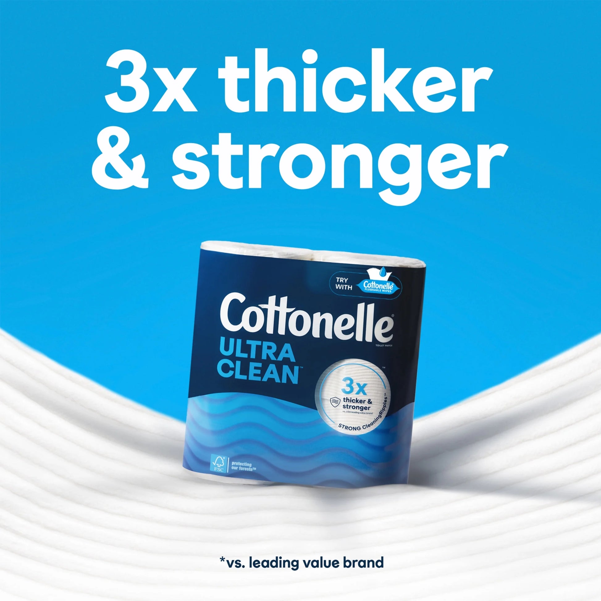 (3 Pack)  Ultra Clean Toilet Paper, Strong Toilet Tissue, 36 Mega Rolls