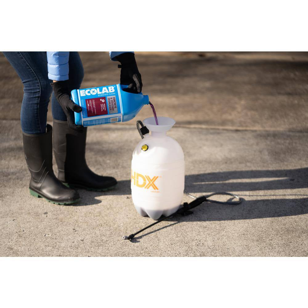 1 Gal. Concrete and Driveway Degreaser Concentrate Pressure Wash Dissolves Grease and Buildup on Brick and Tile (4-Pack)